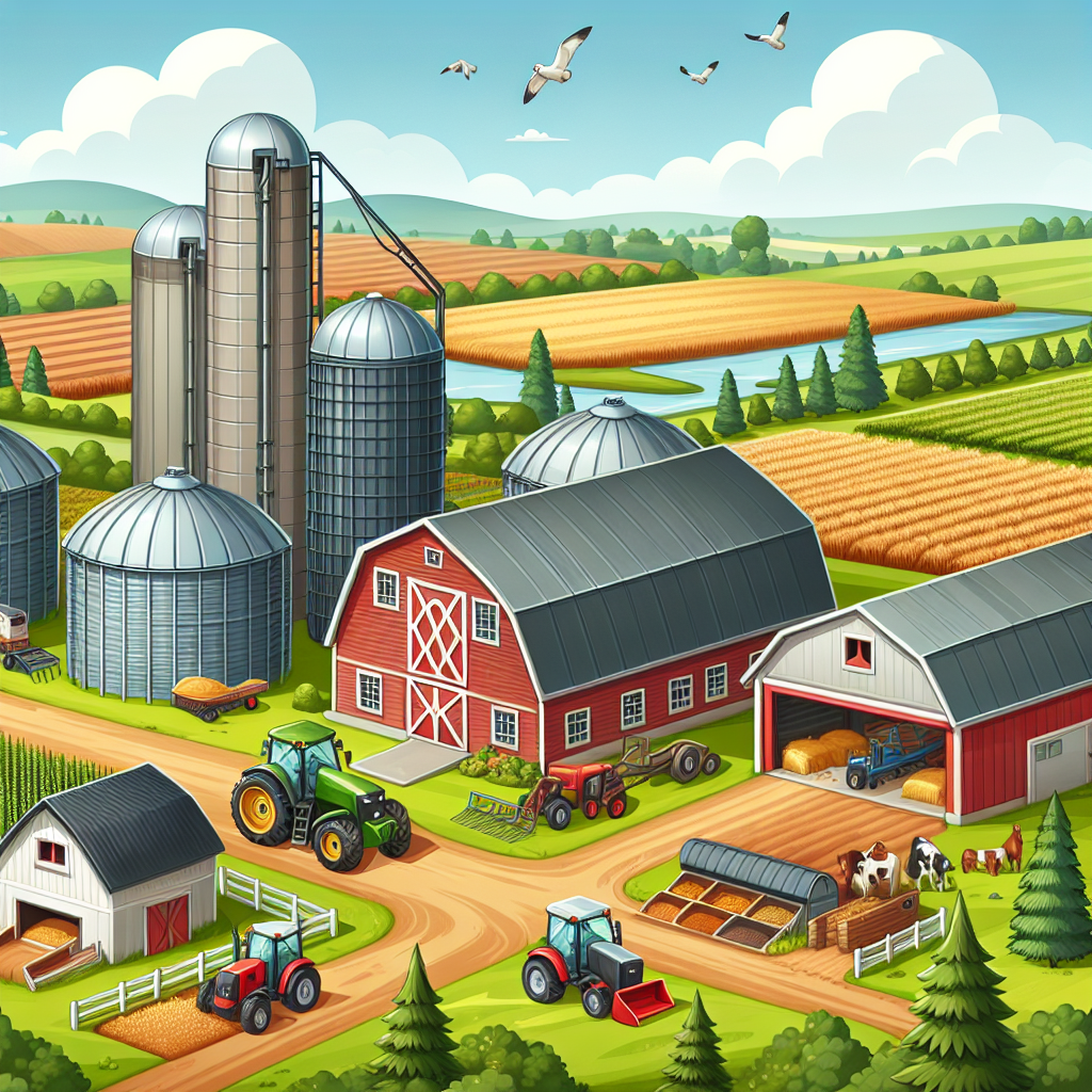 这个农场很大。