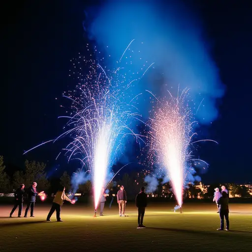 天黑时，我们将燃放烟花。
