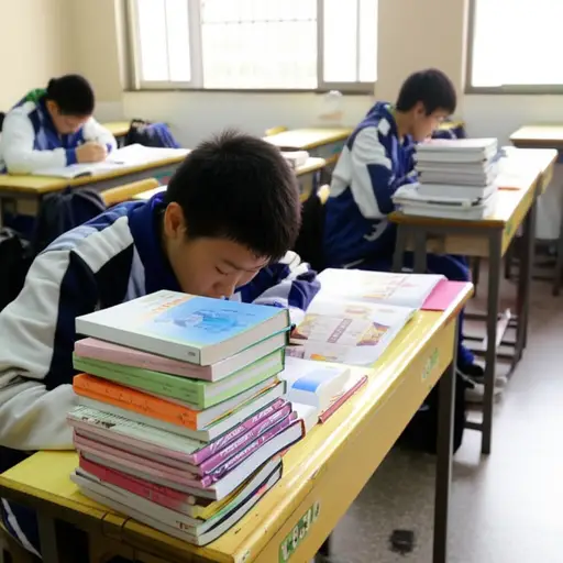 在所有学生中，他的书最多。