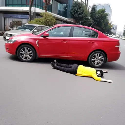 一辆汽车撞倒了莱姆。