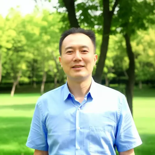 他看起来大约四十岁。