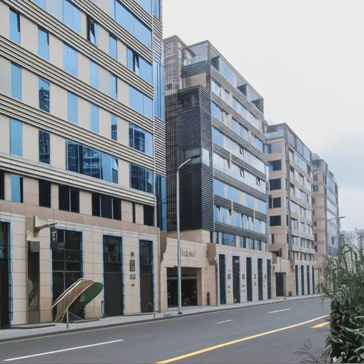 这些建筑在外观上非常相似。