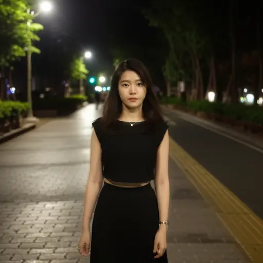 尽管她知道这很危险，还是独自走回了家。