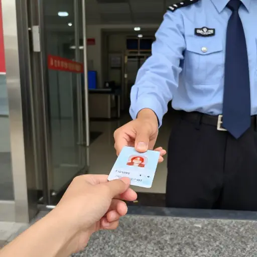 请在入口处出示您的身份证。