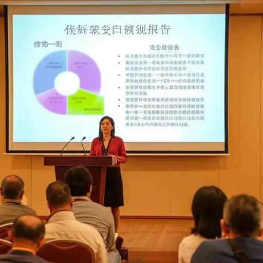 她就气候变化做了一个清晰的报告。