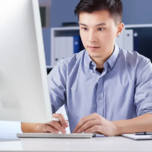 他申请了一份销售员的工作。