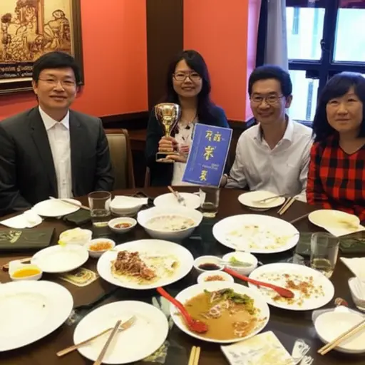 晚餐后，他们宣布了比赛的获胜者。