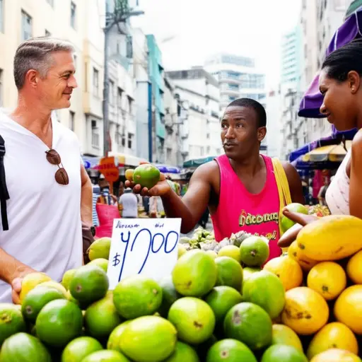 在巴西时要小心，因为有时人们就因为你是游客而对所有东西收取很高的价格。