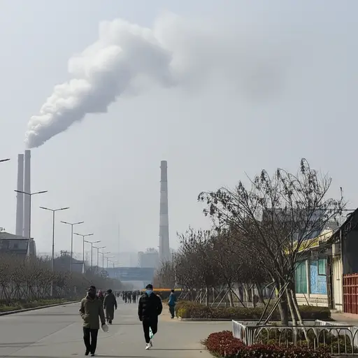 生活在这样污染严重的环境中是非常不健康的。