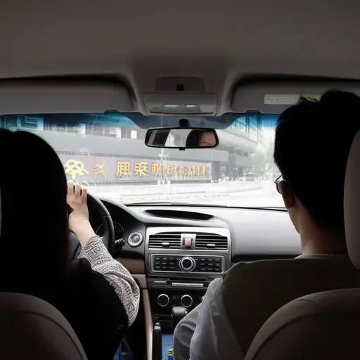 我们开车去城里看电影。