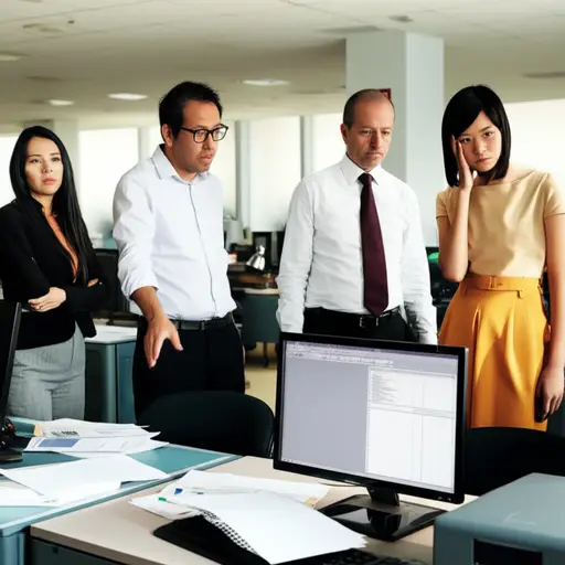 经理的突然离职让办公室陷入一片混乱。