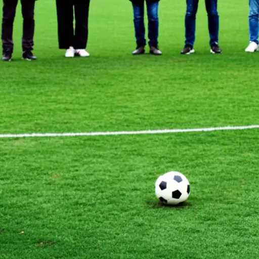 球朝他们的方向滚去。