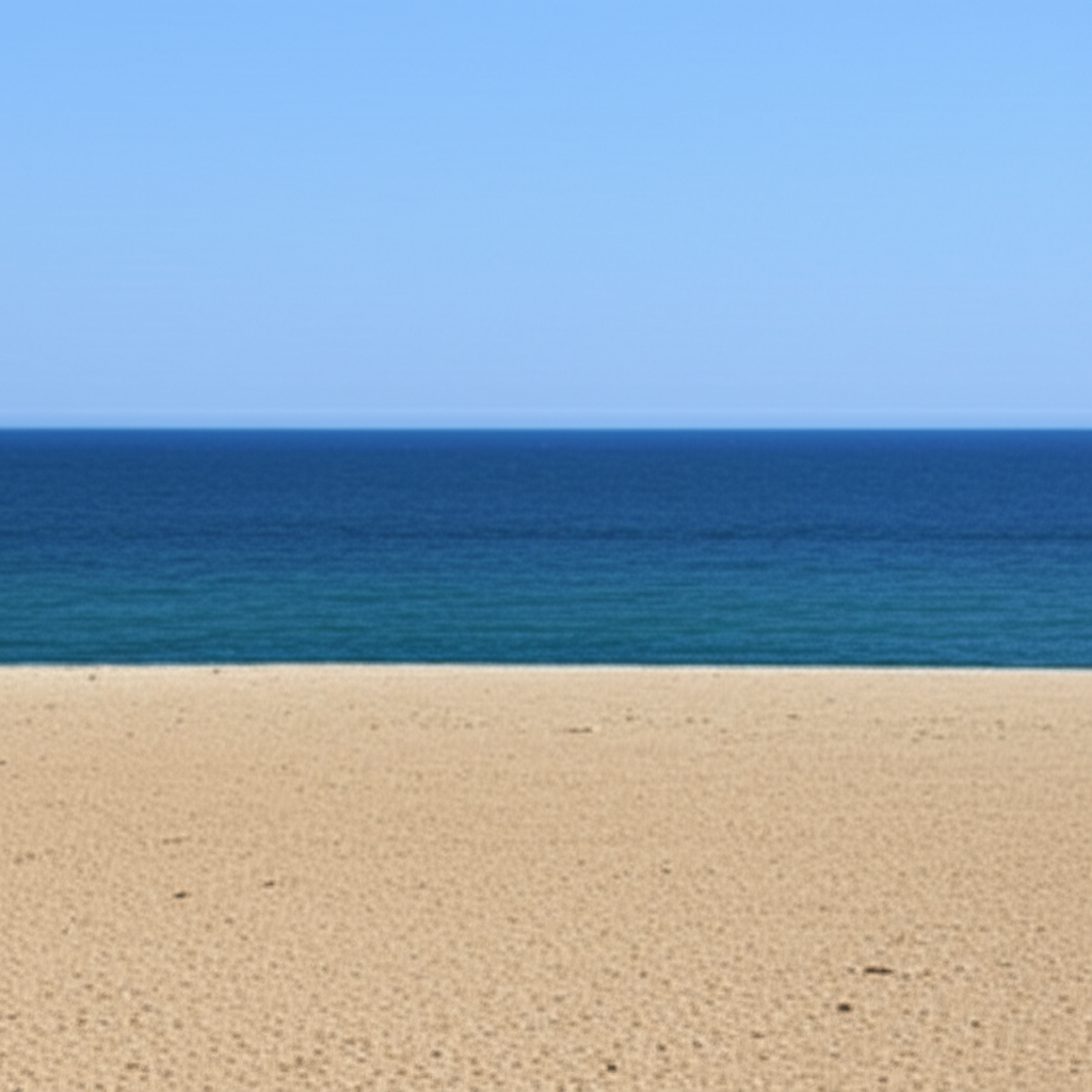 沙子柔软细腻。