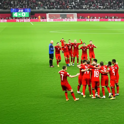 猜猜怎么着？我们以4-0赢了比赛。