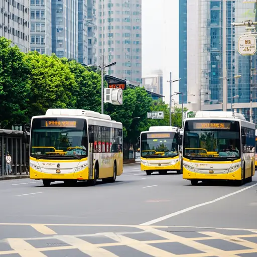 在某些时段，公共汽车更频繁地运行。