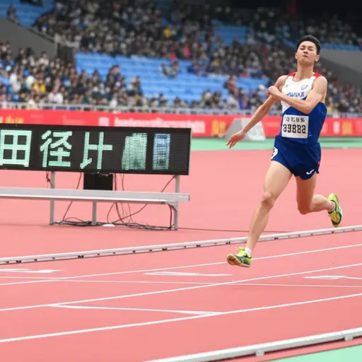 他们以慢动作重放了终点。