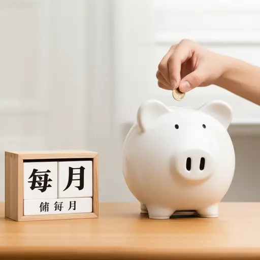 每月存点钱是明智之举。