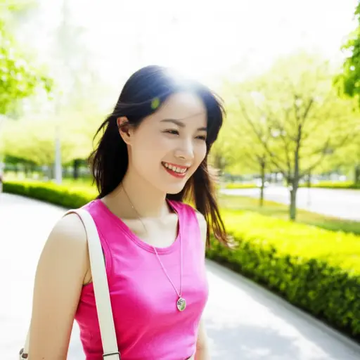 她决定利用晴朗的天气去散步。