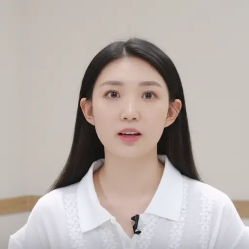 她重复了短语‘我很好’几次。