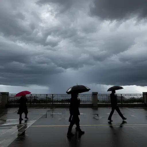据说今天要下雨。