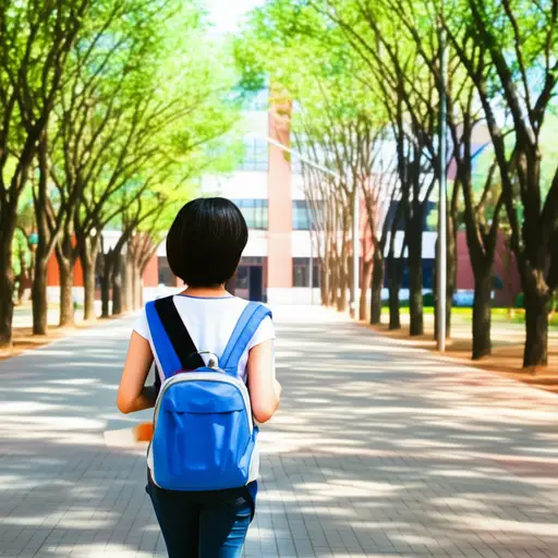 上个月我每天去上大学。