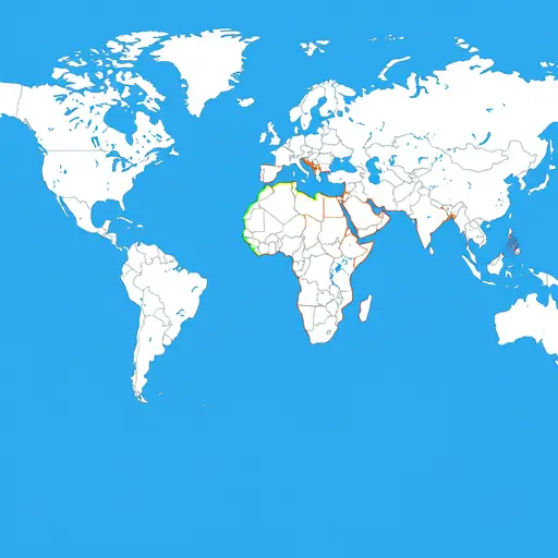 亚洲和非洲是两个最大的大陆。