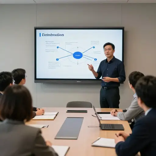 他解释了拥有无线网络连接的有用性。