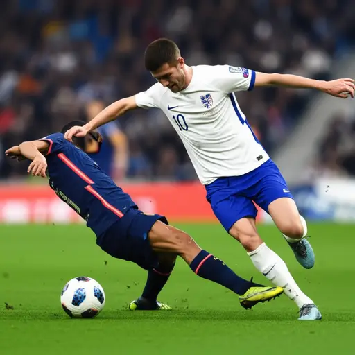 球队的防守球员做出了一次关键的铲球，阻止了进攻。