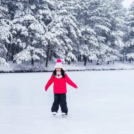 我妹妹喜欢在冬天滑冰。