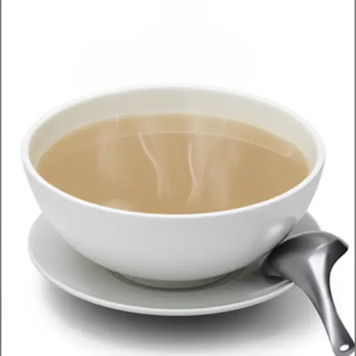 这个盘子是用来装汤的。