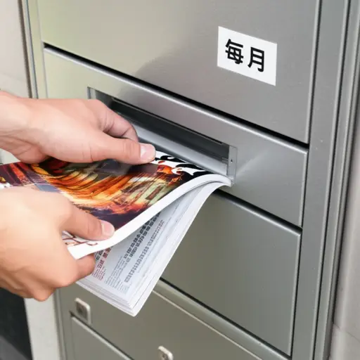 我每月收到一份杂志。