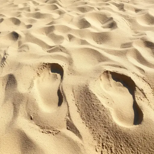 那个海滩上的细沙踩在脚下感觉像粉末一样。