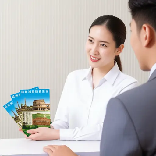 旅行社给了我们几本介绍不同欧洲旅游路线的宣传册。