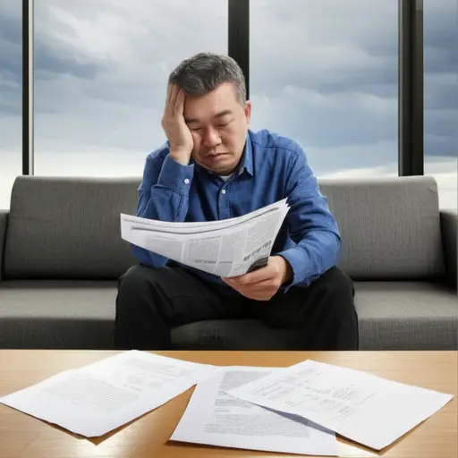 他已经失业一年多了。