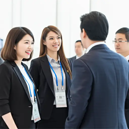 所有代表都被要求佩戴显示姓名和公司的徽章。