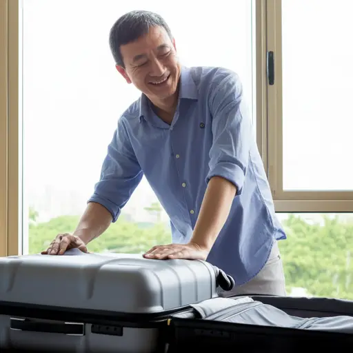 我爸爸下周开始休假。