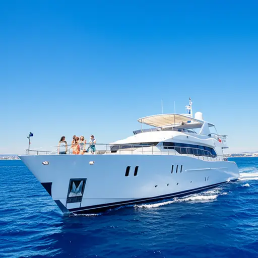 他们乘船去法国度假。