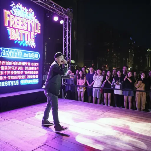 下周将有一场名为“自由风格对战”的说唱比赛。