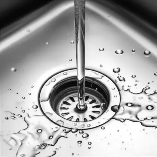 厨房水槽的塞子不见了，水直接就流走了。