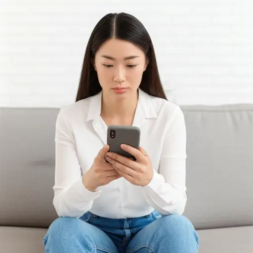 她故意不接他的电话，以表明立场。