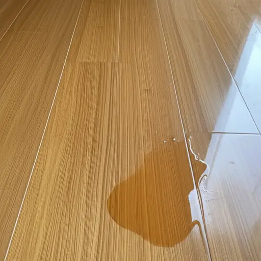 小心别踩到湿滑的地板。