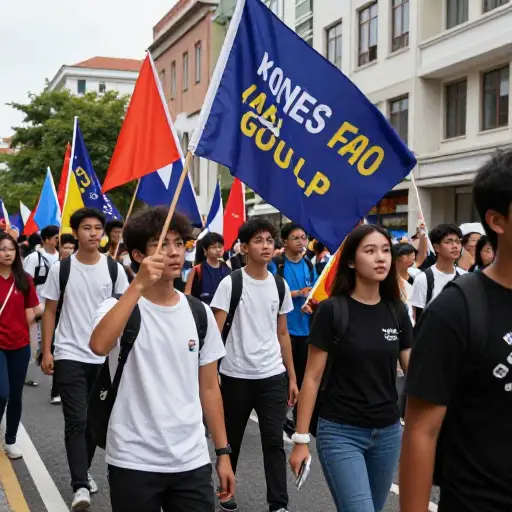 这场学生叛乱激励了全国人民为自由而战。