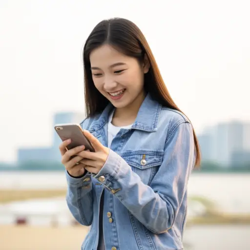 她对你的评论感到非常有趣。