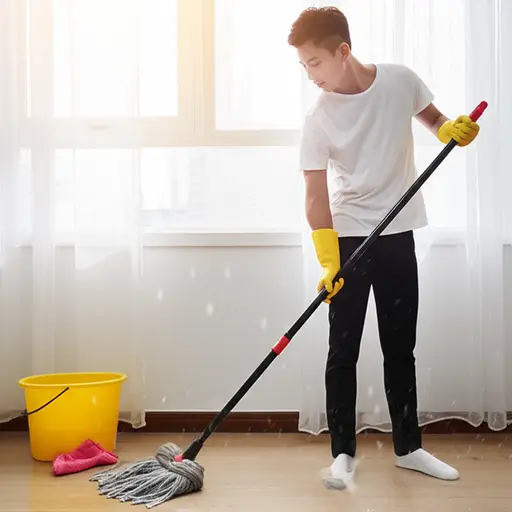 星期六我通常打扫卫生。