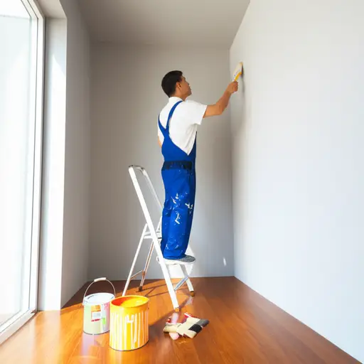 我整个早上都在粉刷。