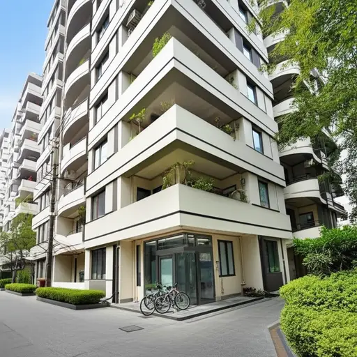 我们在这个公寓住了三年了。