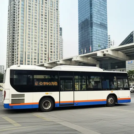 他们提供从车站到市中心的免费巴士服务。