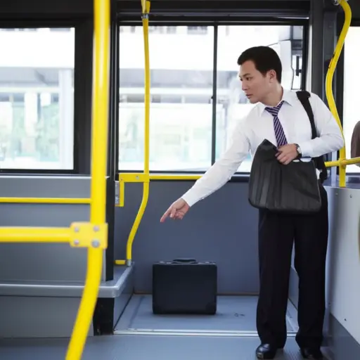 公交车司机告诉他，一个手提箱被落下了，因为没有人认领。