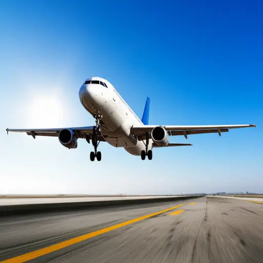 飞机在中午起飞了。