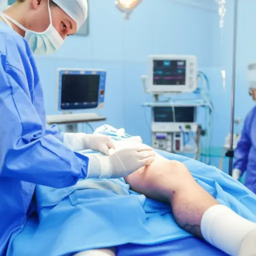 他将要进行膝盖手术。